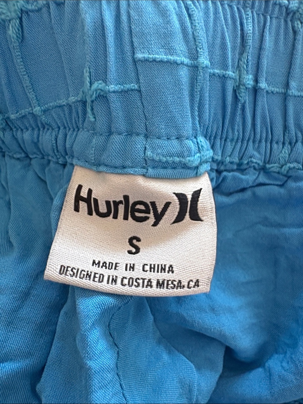 Hurley Turquoise Ruffle-Hem Shorts - Picture 4 of 4